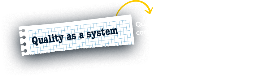 Quality as a system. Quality is enforced through checks, controls, and repeatability not claims.